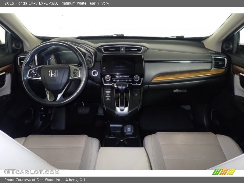 Platinum White Pearl / Ivory 2019 Honda CR-V EX-L AWD