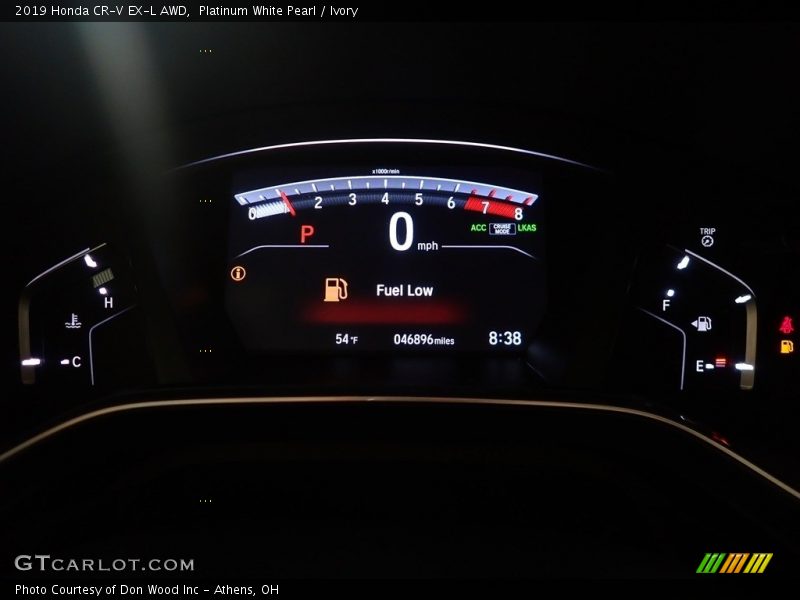 Platinum White Pearl / Ivory 2019 Honda CR-V EX-L AWD
