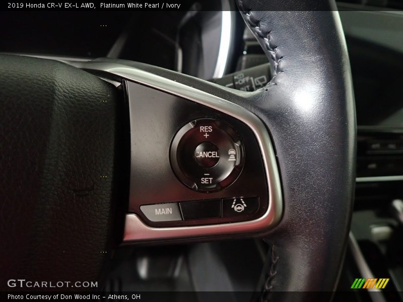 Platinum White Pearl / Ivory 2019 Honda CR-V EX-L AWD