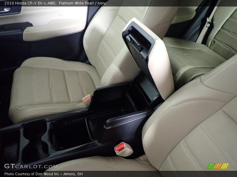 Platinum White Pearl / Ivory 2019 Honda CR-V EX-L AWD