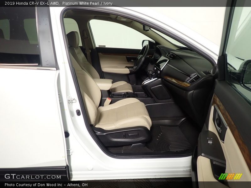 Platinum White Pearl / Ivory 2019 Honda CR-V EX-L AWD