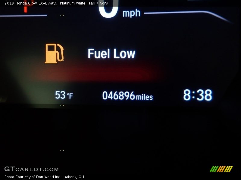 Platinum White Pearl / Ivory 2019 Honda CR-V EX-L AWD