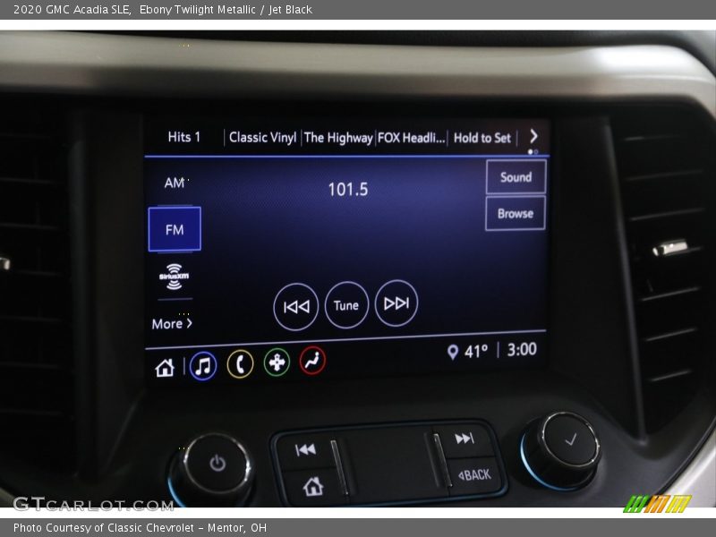 Ebony Twilight Metallic / Jet Black 2020 GMC Acadia SLE