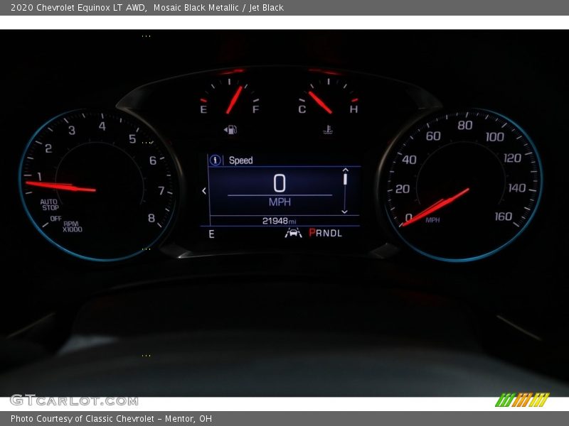 Mosaic Black Metallic / Jet Black 2020 Chevrolet Equinox LT AWD