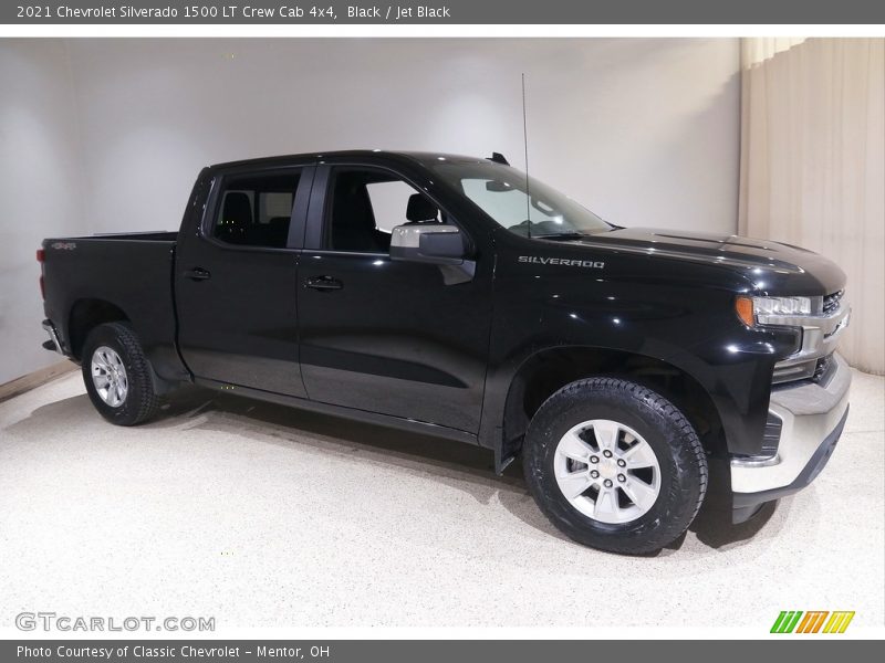 Black / Jet Black 2021 Chevrolet Silverado 1500 LT Crew Cab 4x4