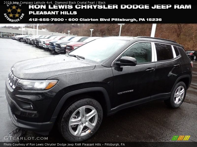 Diamond Black Crystal Pearl / Black 2023 Jeep Compass Latitude 4x4