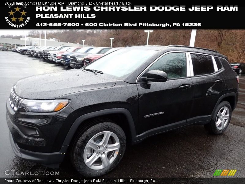 Diamond Black Crystal Pearl / Black 2023 Jeep Compass Latitude 4x4