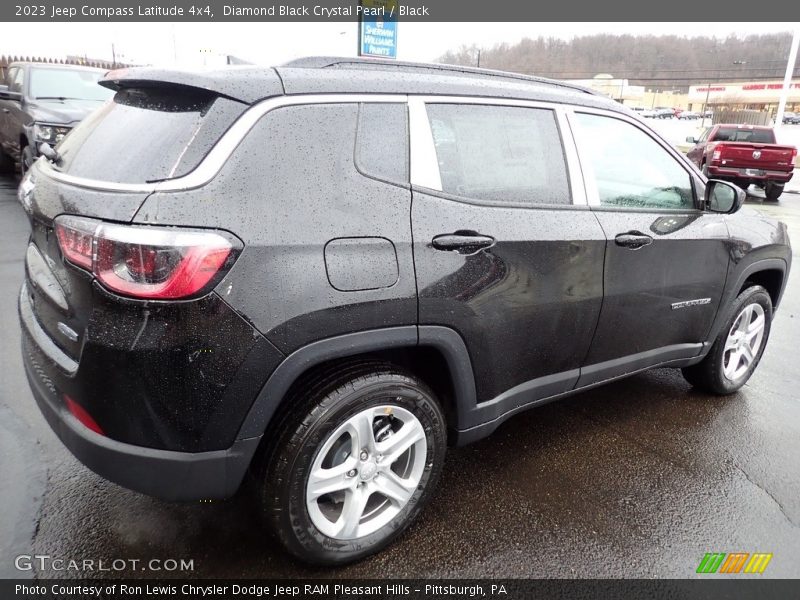 Diamond Black Crystal Pearl / Black 2023 Jeep Compass Latitude 4x4
