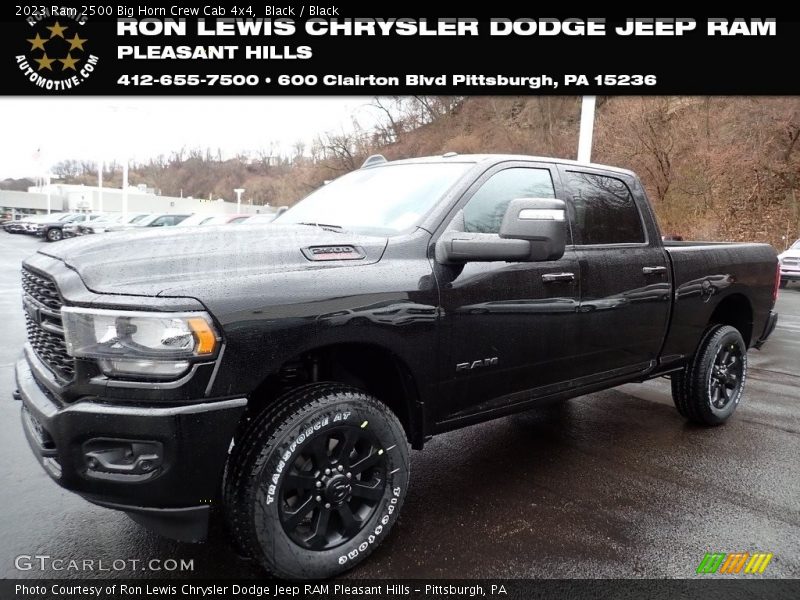 Black / Black 2023 Ram 2500 Big Horn Crew Cab 4x4