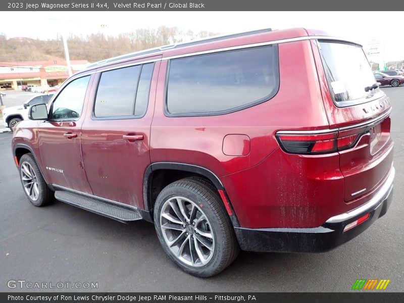 Velvet Red Pearl / Global Black 2023 Jeep Wagoneer Series II 4x4