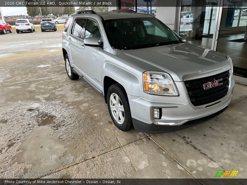 Quicksilver Metallic / Jet Black 2016 GMC Terrain SLE AWD