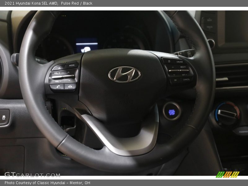 Pulse Red / Black 2021 Hyundai Kona SEL AWD