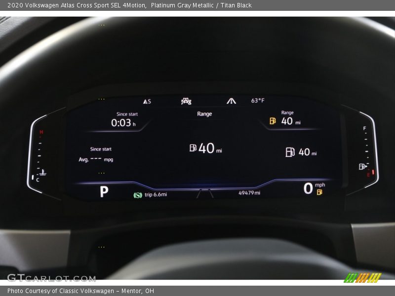  2020 Atlas Cross Sport SEL 4Motion SEL 4Motion Gauges