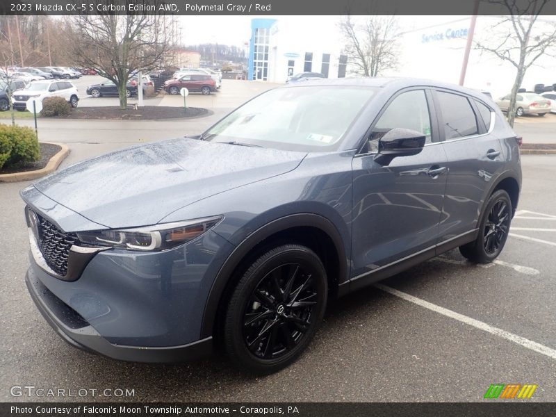 Polymetal Gray / Red 2023 Mazda CX-5 S Carbon Edition AWD