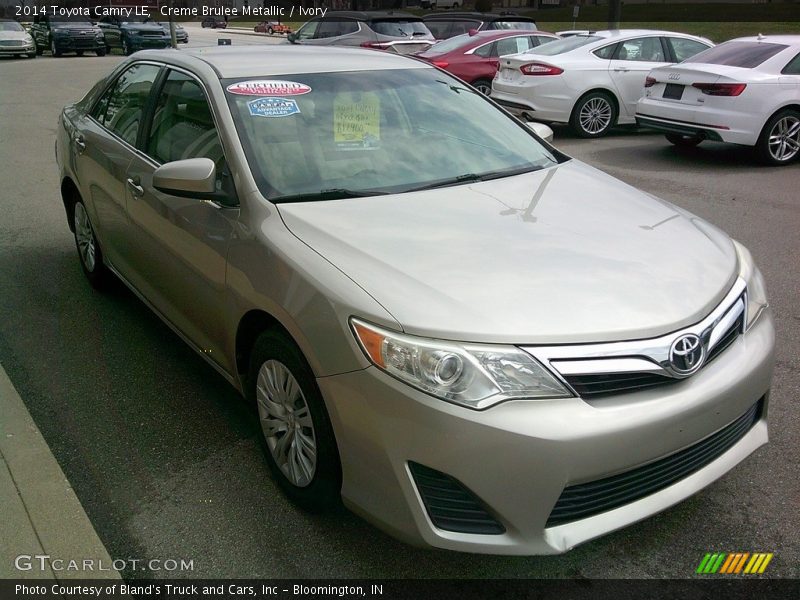 Creme Brulee Metallic / Ivory 2014 Toyota Camry LE