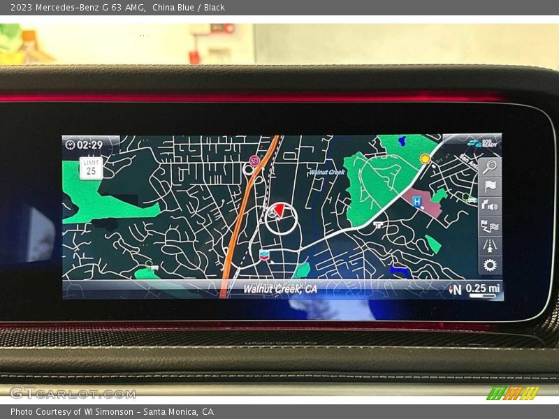 Navigation of 2023 G 63 AMG