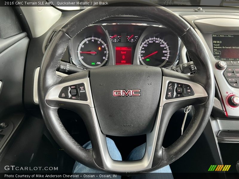 Quicksilver Metallic / Jet Black 2016 GMC Terrain SLE AWD