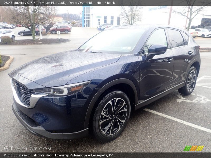 Deep Crystal Blue Mica / Black 2023 Mazda CX-5 S Premium Plus AWD