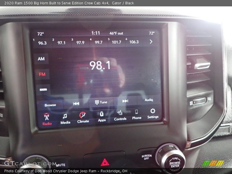 Gator / Black 2020 Ram 1500 Big Horn Built to Serve Edition Crew Cab 4x4