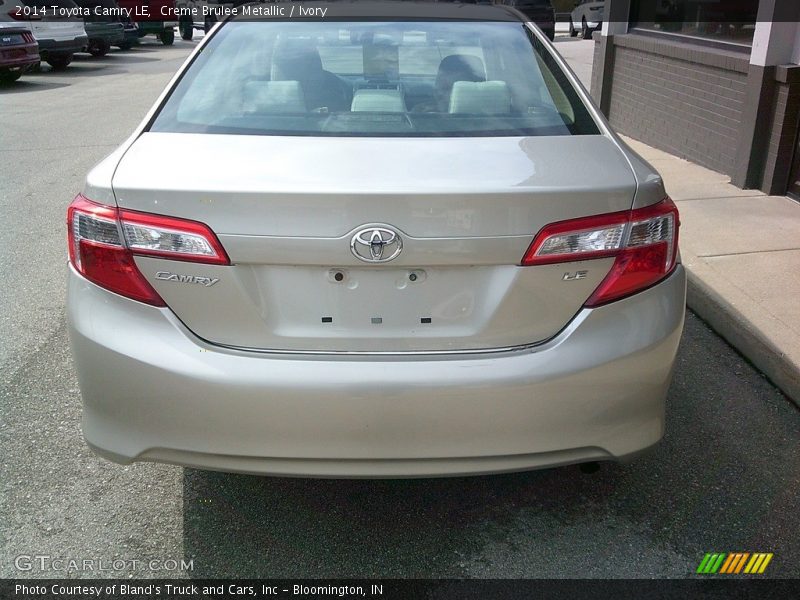 Creme Brulee Metallic / Ivory 2014 Toyota Camry LE