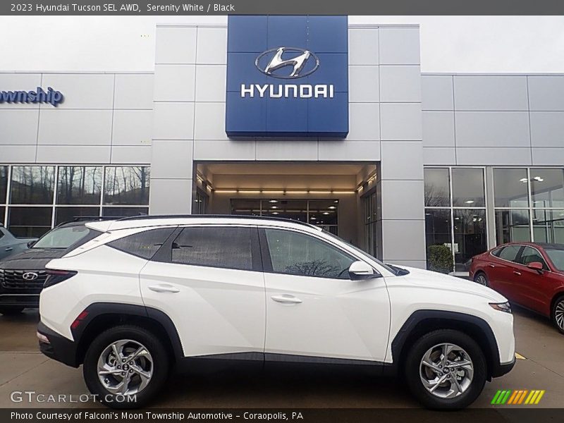 Serenity White / Black 2023 Hyundai Tucson SEL AWD