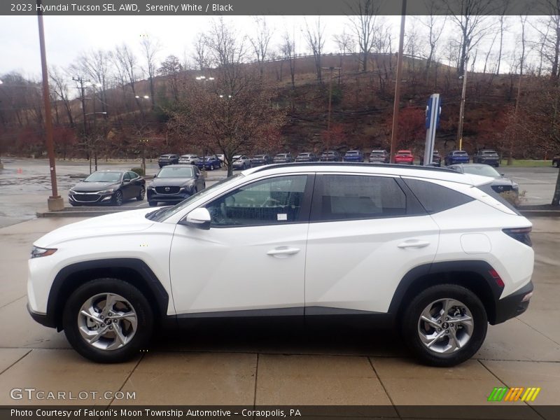 Serenity White / Black 2023 Hyundai Tucson SEL AWD