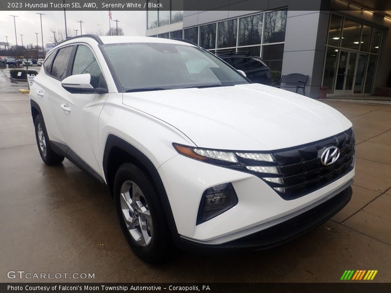 Serenity White / Black 2023 Hyundai Tucson SEL AWD