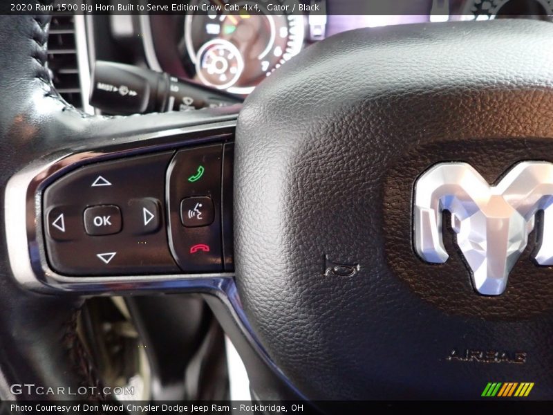 Gator / Black 2020 Ram 1500 Big Horn Built to Serve Edition Crew Cab 4x4