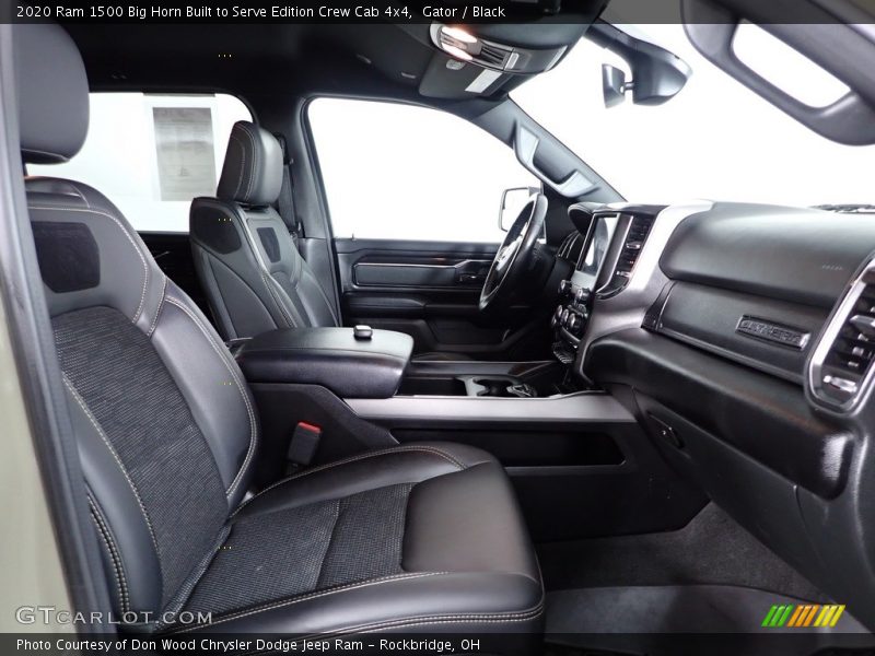 Front Seat of 2020 1500 Big Horn Built to Serve Edition Crew Cab 4x4