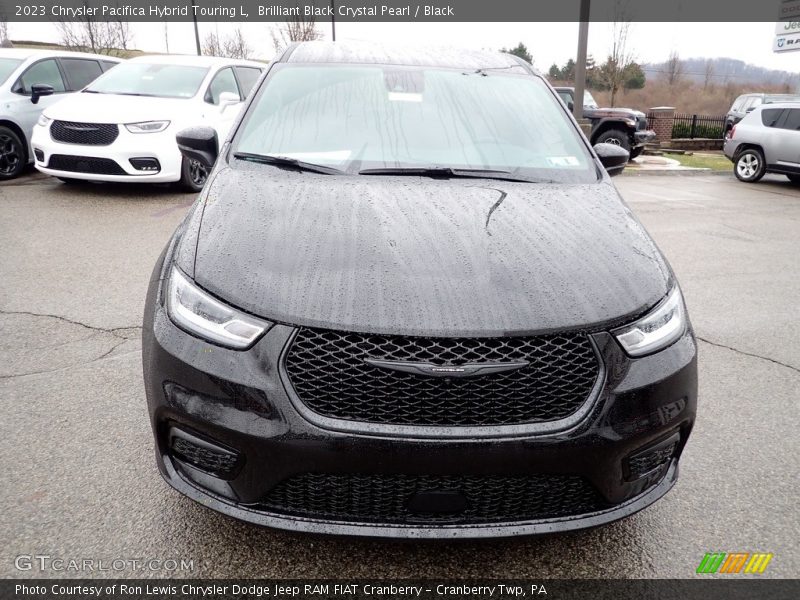 Brilliant Black Crystal Pearl / Black 2023 Chrysler Pacifica Hybrid Touring L