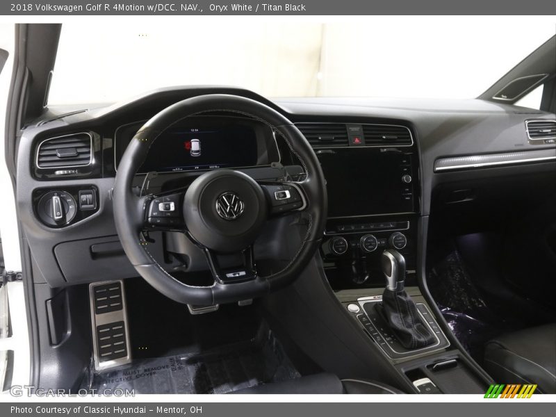 Oryx White / Titan Black 2018 Volkswagen Golf R 4Motion w/DCC. NAV.