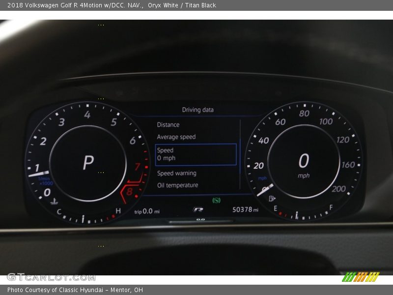 Oryx White / Titan Black 2018 Volkswagen Golf R 4Motion w/DCC. NAV.