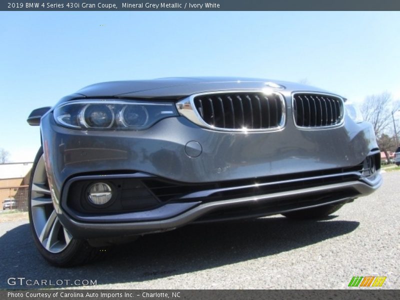 Mineral Grey Metallic / Ivory White 2019 BMW 4 Series 430i Gran Coupe