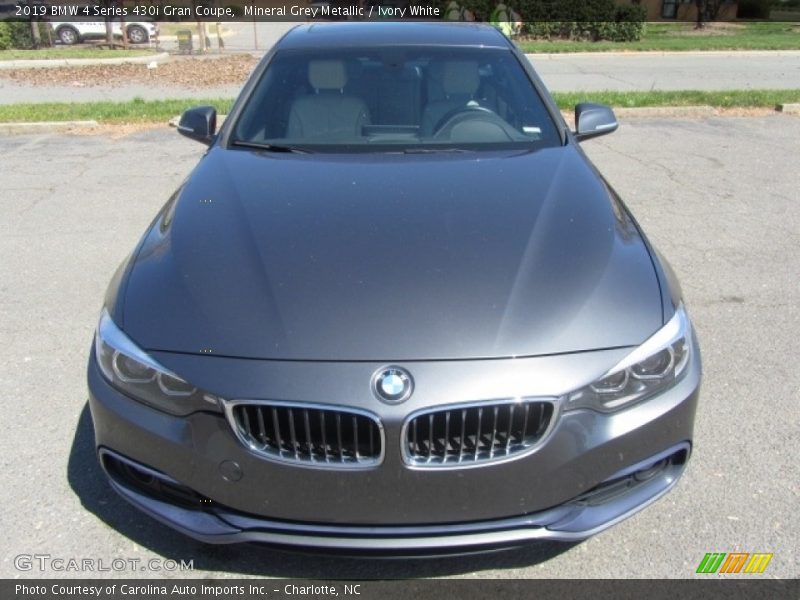 Mineral Grey Metallic / Ivory White 2019 BMW 4 Series 430i Gran Coupe