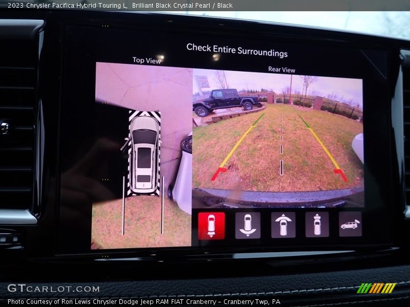 Brilliant Black Crystal Pearl / Black 2023 Chrysler Pacifica Hybrid Touring L