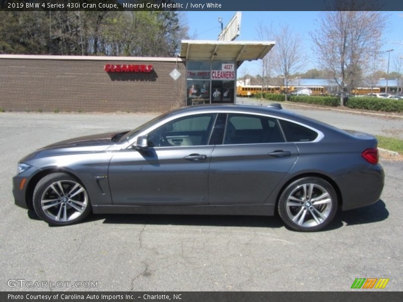Mineral Grey Metallic / Ivory White 2019 BMW 4 Series 430i Gran Coupe