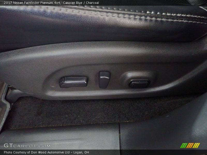 Caspian Blue / Charcoal 2017 Nissan Pathfinder Platinum 4x4