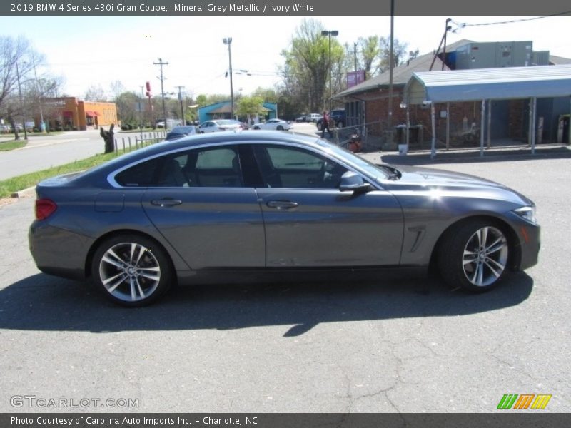 Mineral Grey Metallic / Ivory White 2019 BMW 4 Series 430i Gran Coupe