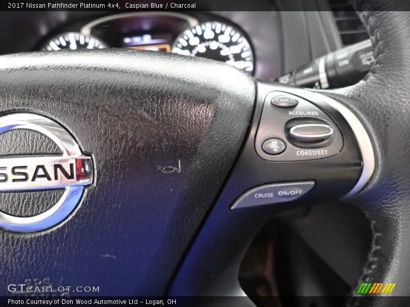 Caspian Blue / Charcoal 2017 Nissan Pathfinder Platinum 4x4
