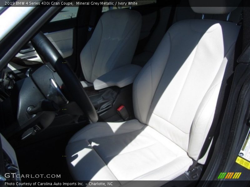 Mineral Grey Metallic / Ivory White 2019 BMW 4 Series 430i Gran Coupe
