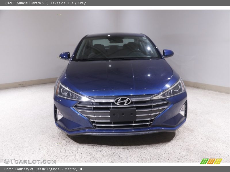Lakeside Blue / Gray 2020 Hyundai Elantra SEL