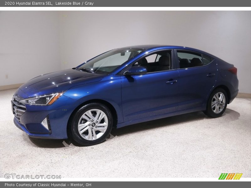 Lakeside Blue / Gray 2020 Hyundai Elantra SEL