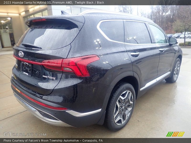 Twilight Black / Black 2023 Hyundai Santa Fe Hybrid SEL Premium AWD