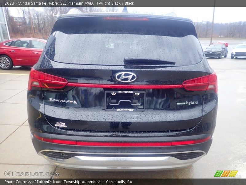 Twilight Black / Black 2023 Hyundai Santa Fe Hybrid SEL Premium AWD