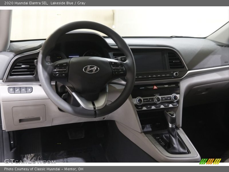 Lakeside Blue / Gray 2020 Hyundai Elantra SEL