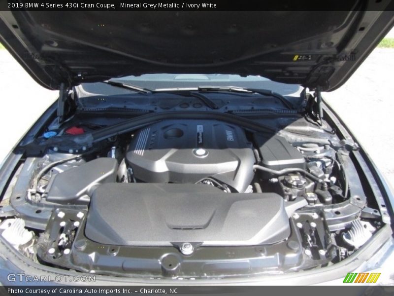Mineral Grey Metallic / Ivory White 2019 BMW 4 Series 430i Gran Coupe