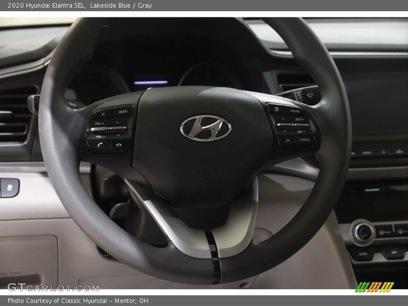 Lakeside Blue / Gray 2020 Hyundai Elantra SEL