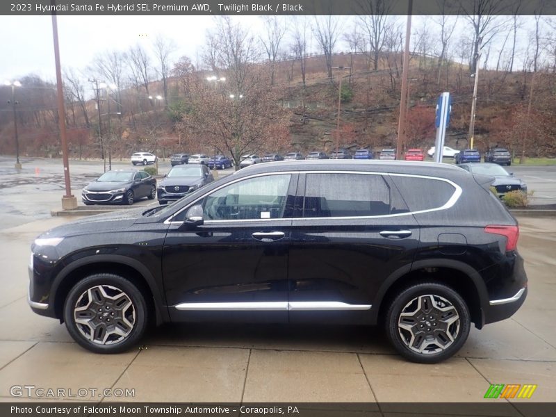 Twilight Black / Black 2023 Hyundai Santa Fe Hybrid SEL Premium AWD