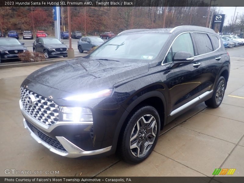 Twilight Black / Black 2023 Hyundai Santa Fe Hybrid SEL Premium AWD
