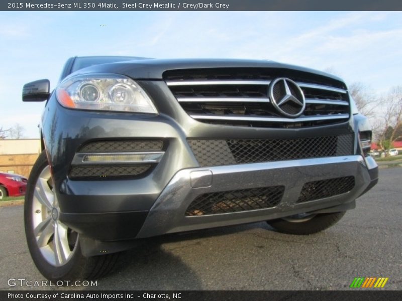 Steel Grey Metallic / Grey/Dark Grey 2015 Mercedes-Benz ML 350 4Matic